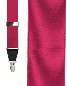 Cardi "Fuchsia Grosgraine Ribbon" Suspenders