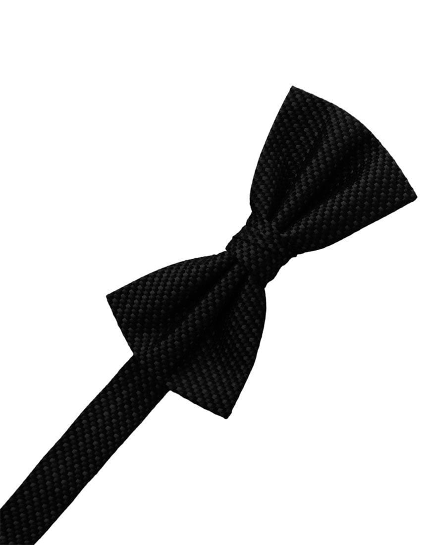 Black Silk Weave Bow Tie Black Silk Weave Bow Tie