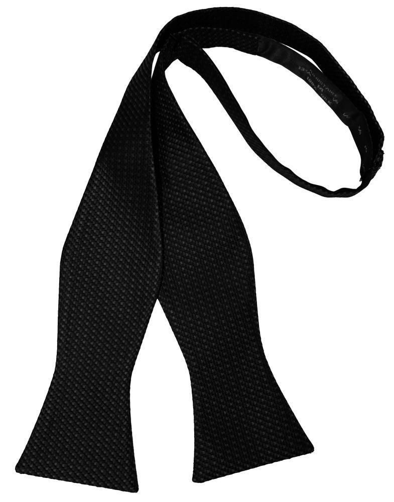 Black Silk Weave Self Tie Bow Tie Black Silk Weave Self Tie Bow Tie