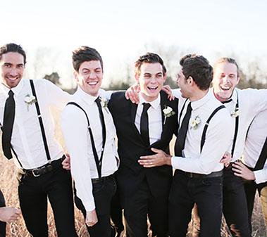 How to Wear Wedding Suspenders