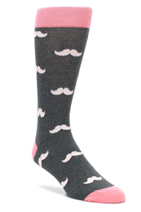 Bold Socks Flamingo Petal Bold Mustache Socks