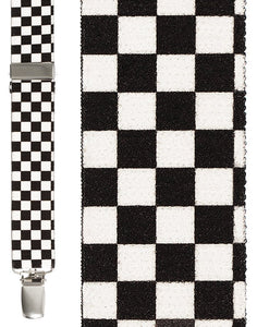 Cardi "Black & White Checkers" Suspenders