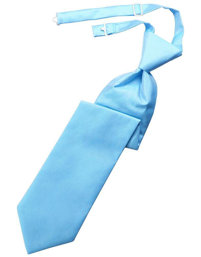Cardi Blue Ice Solid Twill Kids Necktie