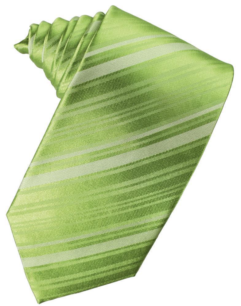 Clover Striped Satin Necktie