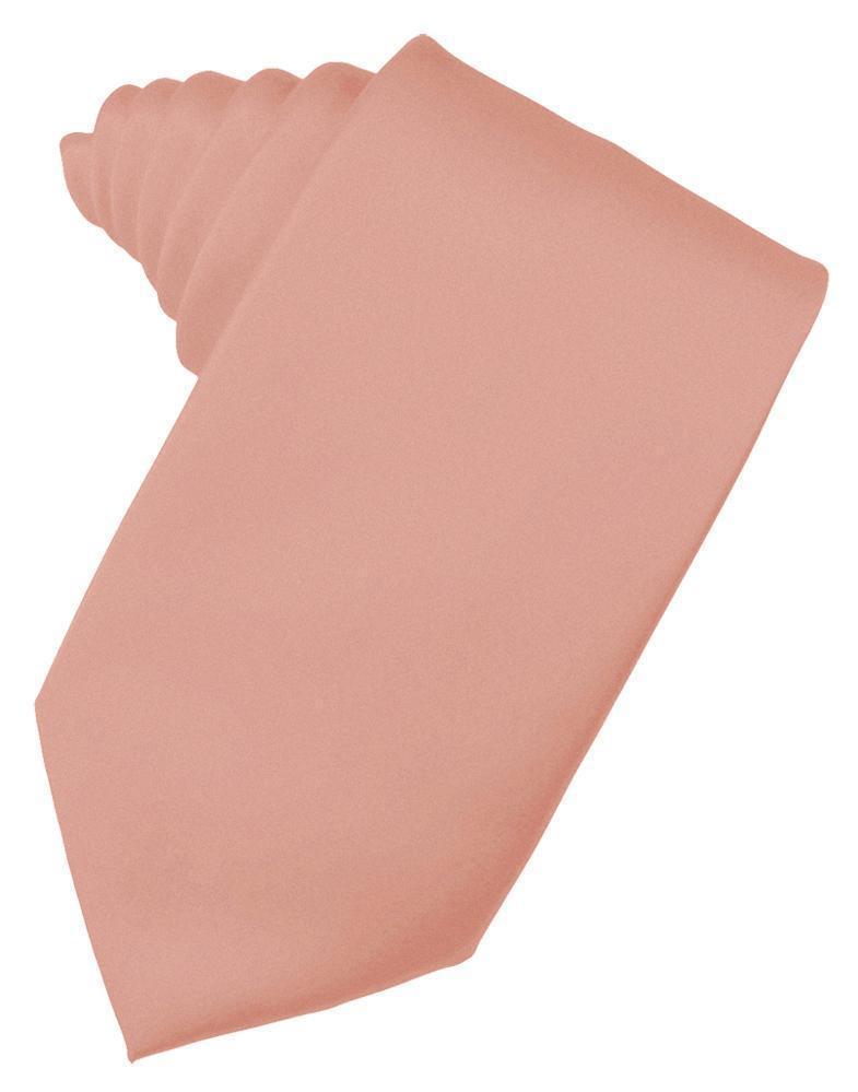 Coral Luxury Satin Necktie