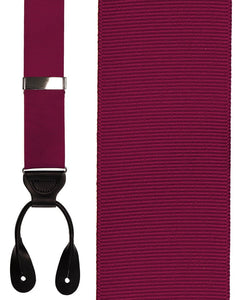 Cardi "Cranberry Grosgraine Ribbon II" Suspenders