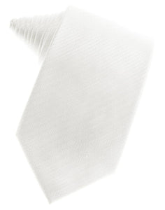 Diamond White Herringbone Necktie