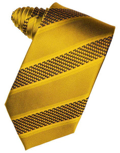 Gold Venetian Stripe Necktie