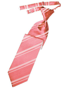 Cardi Guava Striped Satin Kids Necktie