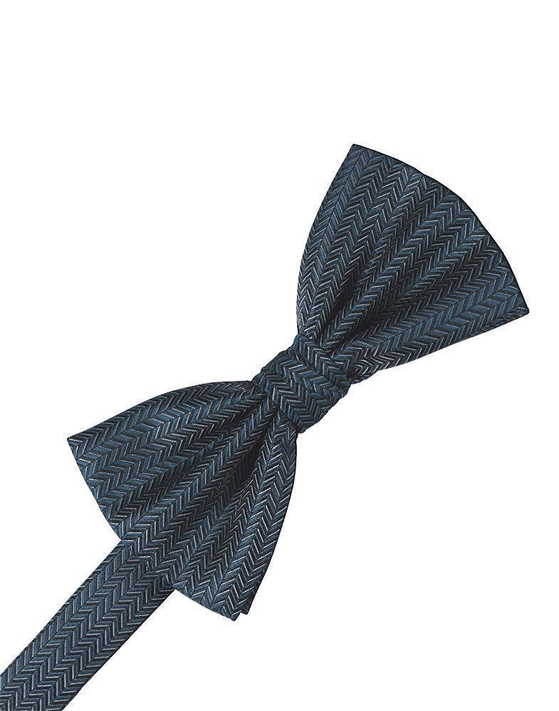Haze Blue Herringbone Kids Necktie