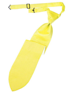 Cardi Lemon Herringbone Kids Necktie