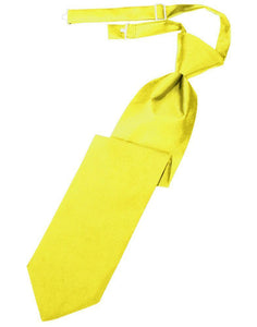 Cardi Lemon Luxury Satin Kids Necktie