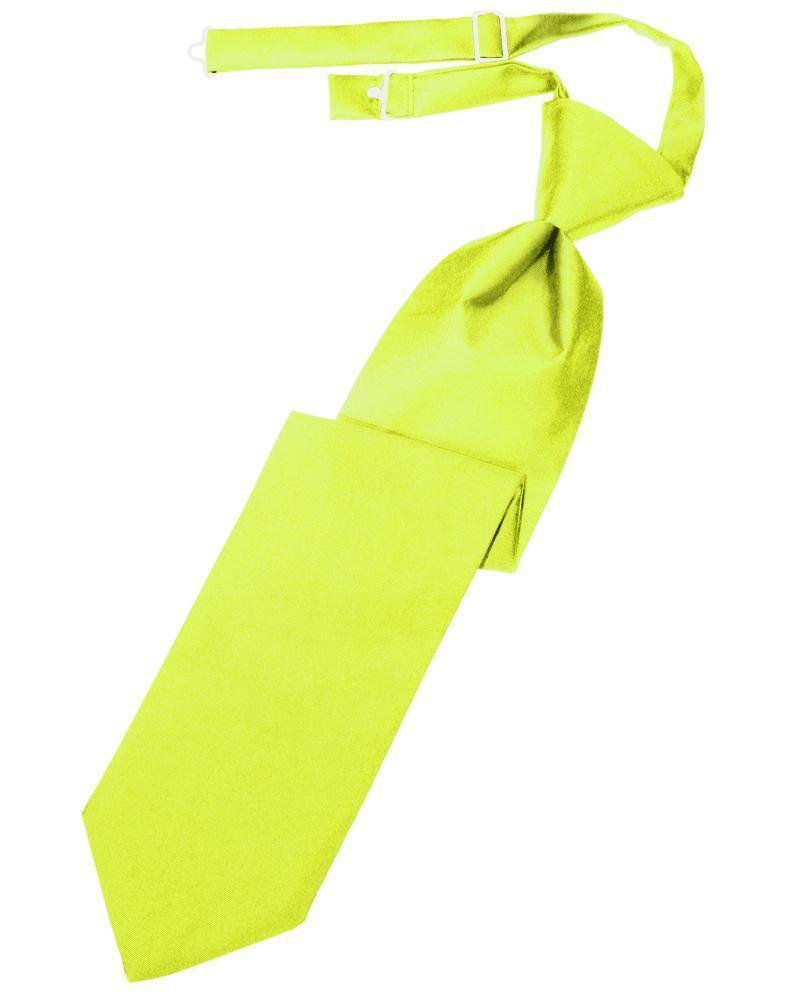 Cardi Lime Luxury Satin Kids Necktie