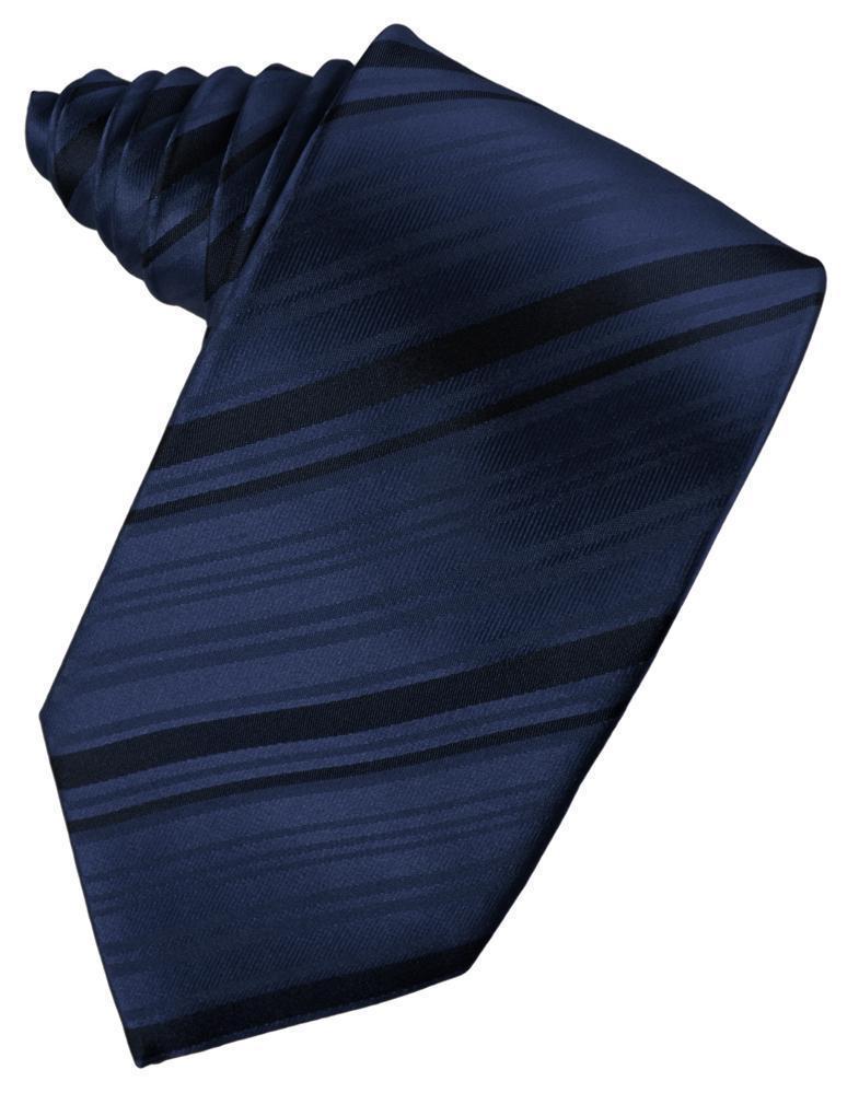 Marine Striped Satin Necktie
