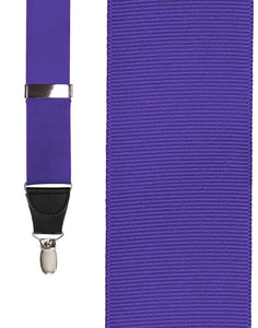 Cardi "Medium Purple Grosgraine Ribbon" Suspenders