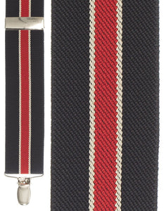 Cardi "Navy Bostonian Stripe" Suspenders