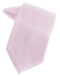 Pink Herringbone Necktie