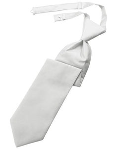 Cardi Platinum Solid Twill Kids Necktie