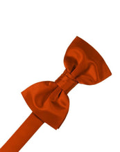 Persimmon Luxury Satin Bow Tie