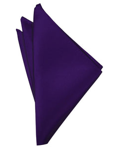 Cardi Purple Luxury Satin Pocket Square