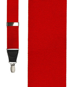 Cardi "Red Grosgraine Ribbon" Suspenders