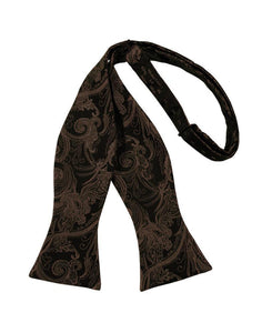 Cardi Self Tie Chocolate Tapestry Bow Tie
