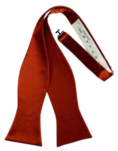 Cardi Self Tie Scarlet Luxury Satin Bow Tie