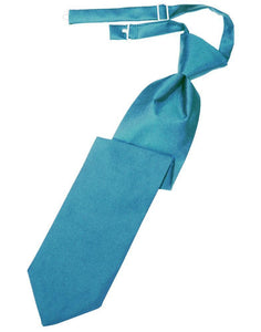 Cardi Turquoise Luxury Satin Kids Necktie