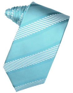 Turquoise Venetian Stripe Necktie