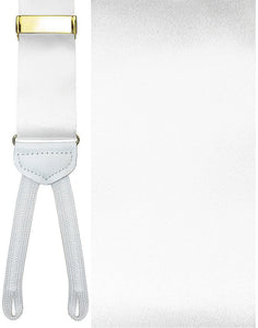 Cardi "Verdi" White Suspenders