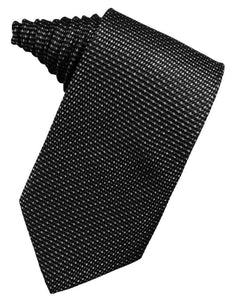 Asphalt Silk Weave Necktie