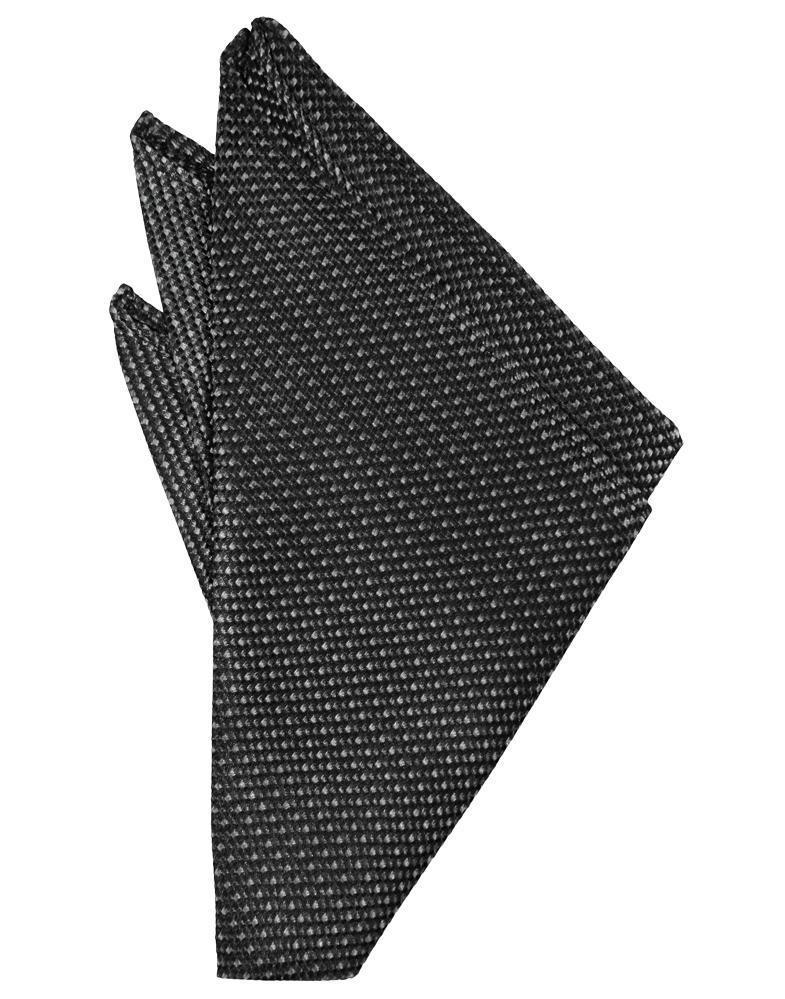 Cristoforo Cardi Asphalt Silk Weave Pocket Square