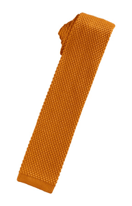 Burnt Orange Silk Knit Necktie