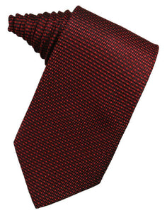 Wine Silk Weave Necktie