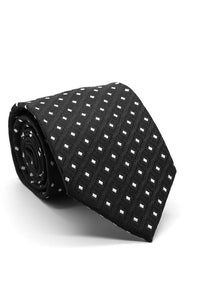 Ferrecci Black and White Imperial Necktie