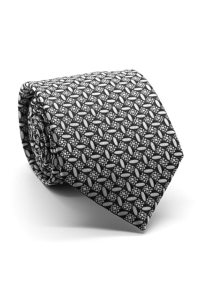 Ferrecci Black and White Rio Vista Necktie