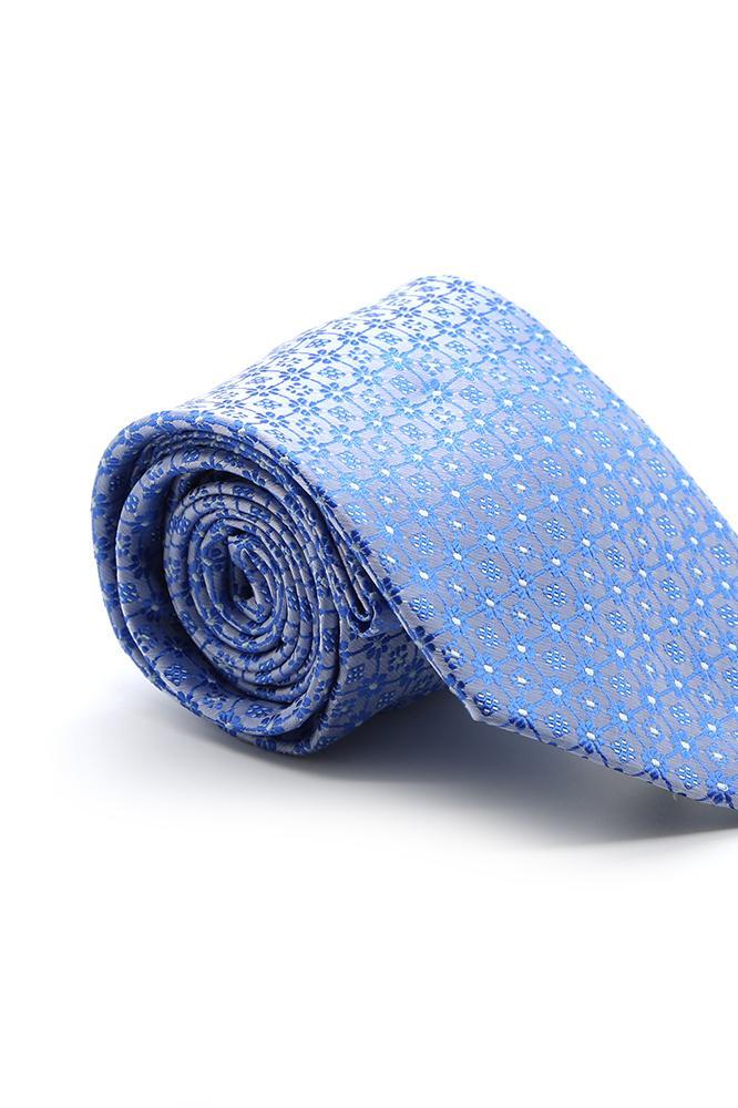 Ferrecci Blue and White Fairfax Necktie