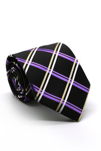 Ferrecci Purple and Gold Montebello Necktie