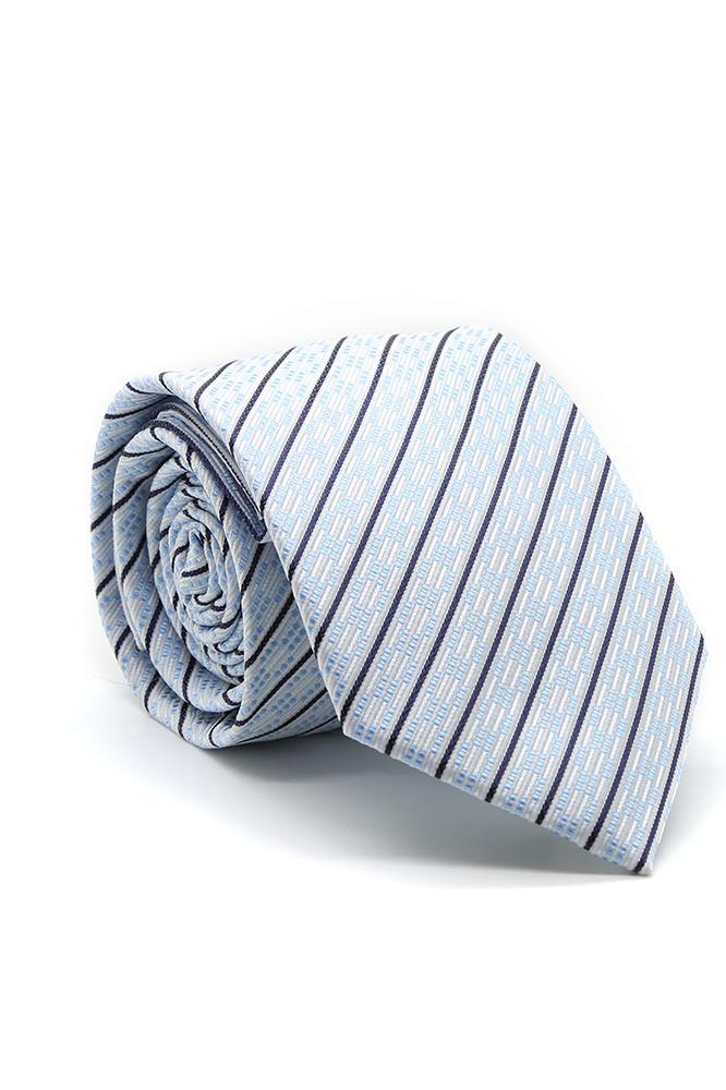 Ferrecci White and Blue Belvedere Necktie